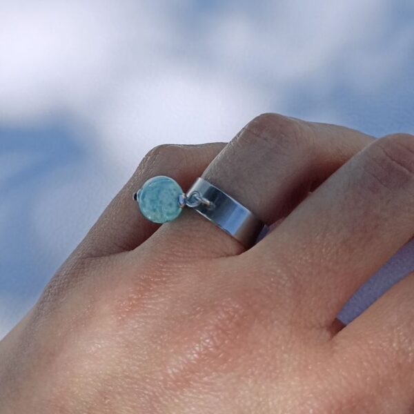 bague fine perle Ondine turquoise 026 mon petit uni-verre