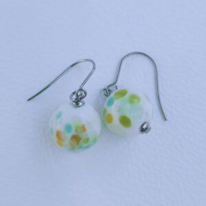 boucle d'oreille crochet celeste végétal