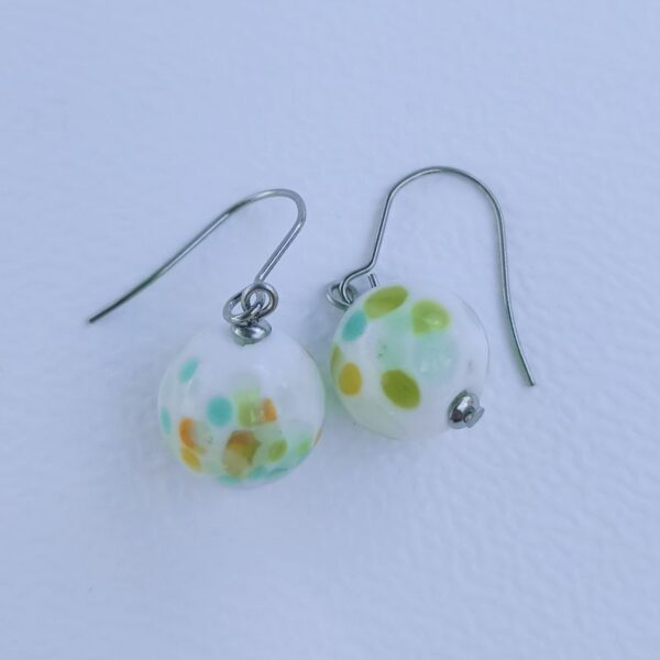 boucle d'oreille crochet celeste végétal