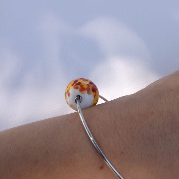 Bracelet jonc bille Céleste – Image 5