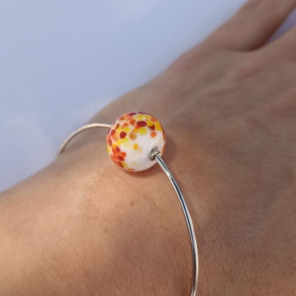 bracelet jonc bille perle celeste solaire mon petit uni-verre