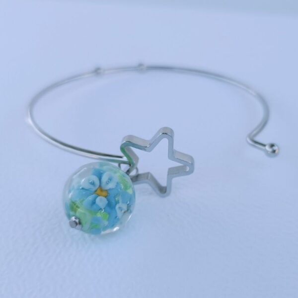 Bracelet jonc boucle Fleurie – Image 3