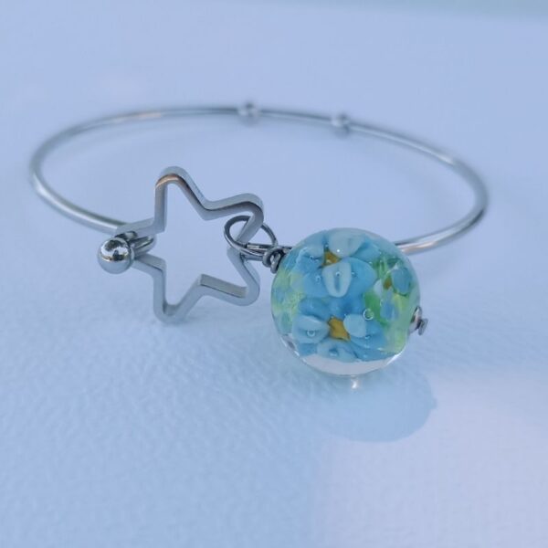 Bracelet jonc boucle Fleurie – Image 4