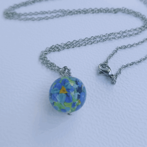 Collier sautoir 70cm Fleurie – Image 2