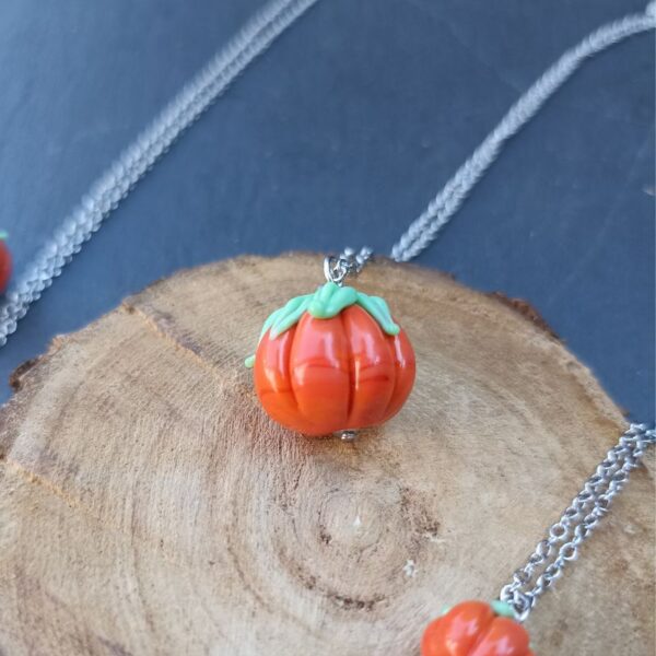 Collier Citrouille – Collection Automne – Image 3
