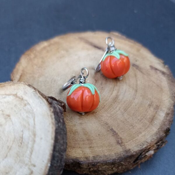 Boucles d’Oreilles Citrouille – Collection Automne – Image 2
