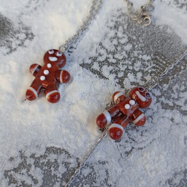Collier Bonhomme en Pain d’Épice – Collection Automne – Image 3
