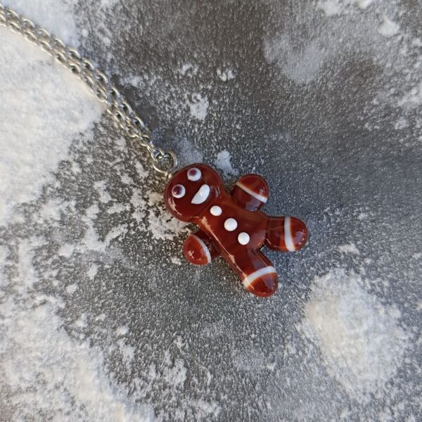 Collier Bonhomme en Pain d’Épice – Collection Automne – Image 4