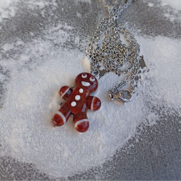 Collier Bonhomme en Pain d’Épice – Collection Automne – Image 5