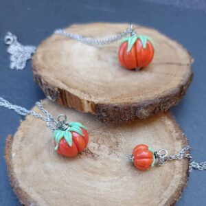 Collier Citrouille – Collection Automne