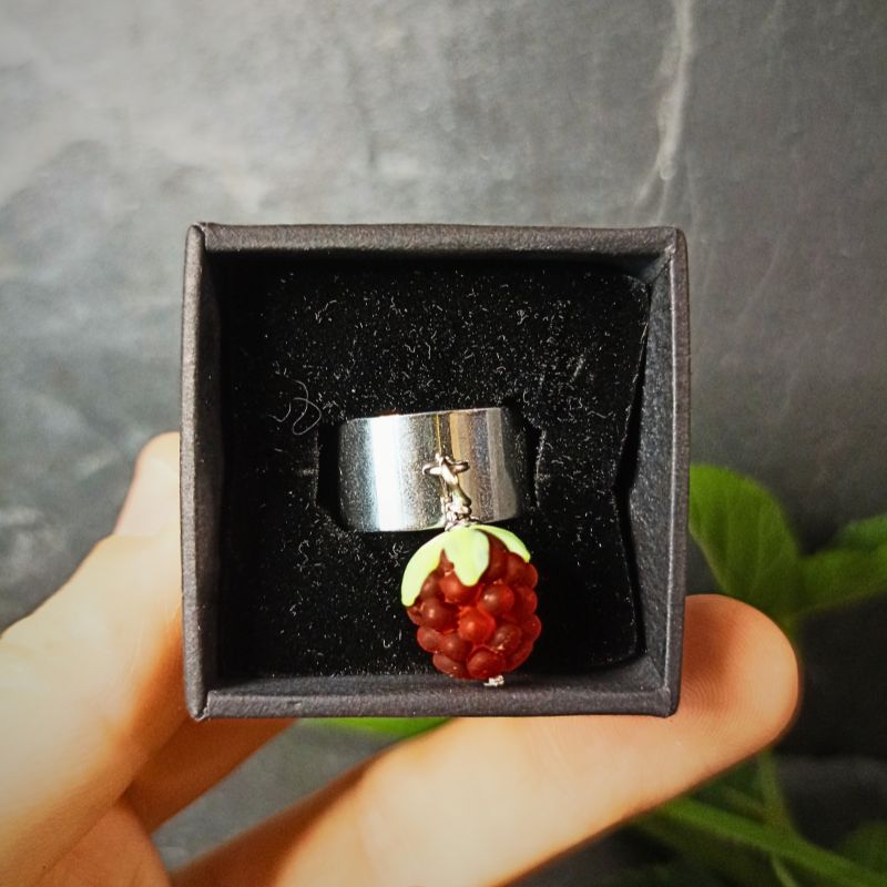 bague-framboise-en-verre-murano-Mon-petit-uni-verre