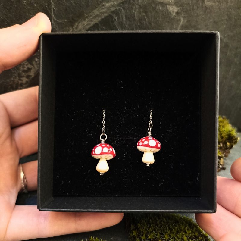 boucles-champignon-a-offrir-en-verre-murano-Mon-petit-uni-verre